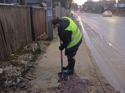 За ночь с ивановских улиц убрали 240 кубометров снега