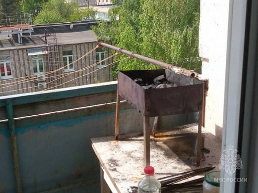 В Комсомольске мужчина оштрафован за мангал на балконе