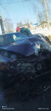В Иванове полный пассажиров автобус попал в ДТП