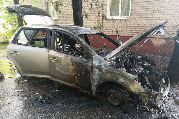 В Иванове на 2-й Лагерной сгорел автомобиль