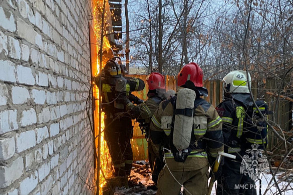 В Иванове пострадал от пожара нежилой частный дом 