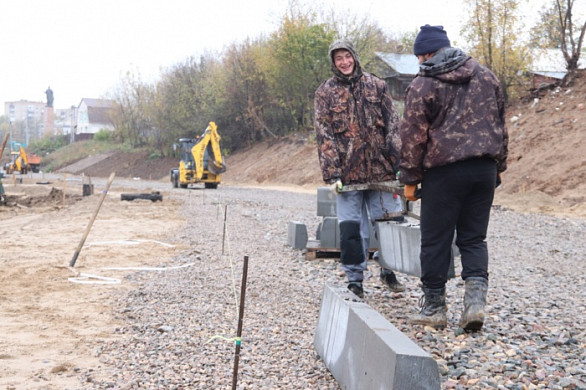 Дорога к Дворцу водных видов спорта будет двухполосной с тротуарами