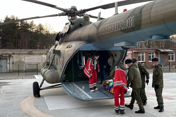 Пациента из Иванова экстренно эвакуировали в Москву военным вертолетом МИ-8