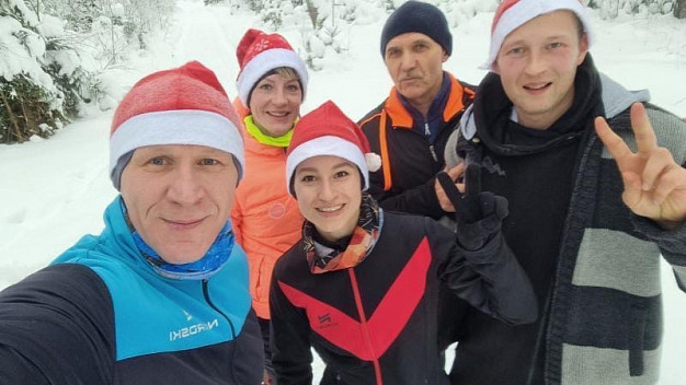 Группа ивановцев начала год с пробежки в 20,22 км