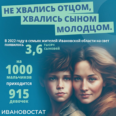 В 2022 году в регионе родилось 3,6 тысяч мальчиков