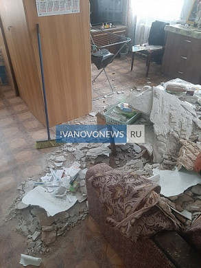 После обрушения в квартире на улице Куликова в Иванове следователи начали проверку