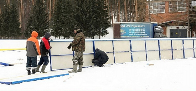 В Юже установят хоккейную коробку со стеклопластиковыми бортами