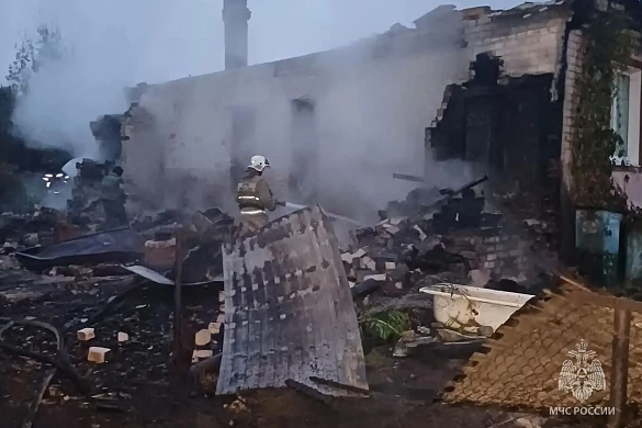 В Лухском районе сгорел 4-квартирный дом: погибла женщина