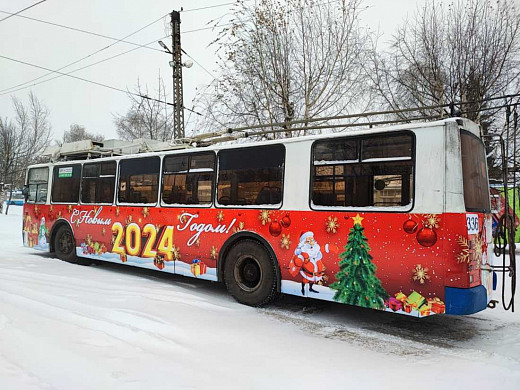 В новогоднюю ночь в Иванове будут работать бесплатные  троллейбусы