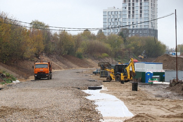 Дорога к Дворцу водных видов спорта будет двухполосной с тротуарами