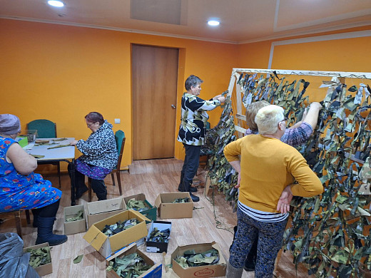 В Шуйском районе открылась еще одна мастерская по плетению маскировочных сетей