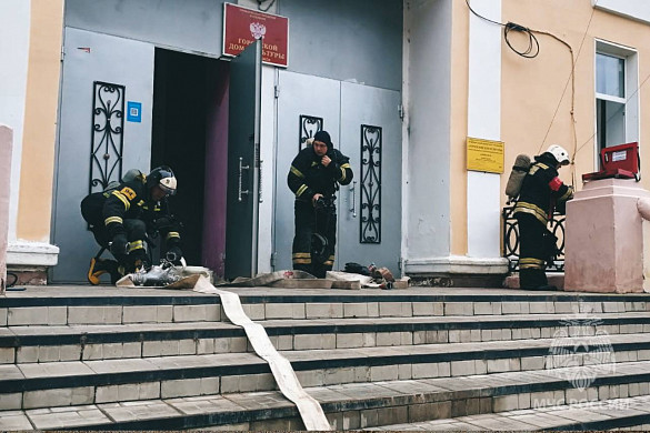 В Приволжске условно горел Дом культуры