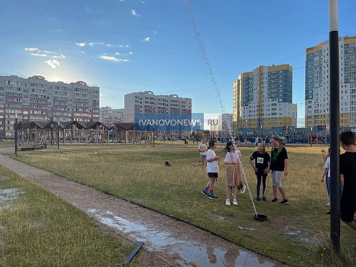 В микрорайоне «Московский» в Иванове вновь забил фонтан