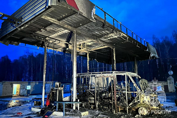 В Иванове на газовой заправке сгорел автомобиль