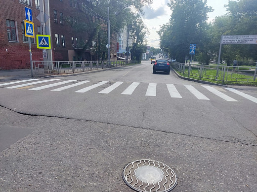 В Иванове обновили разметку  у школ