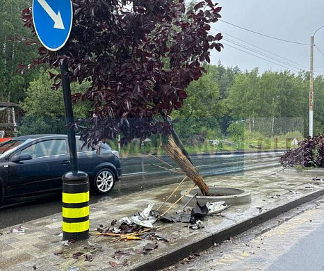  В Иванове «ГАЗель» въехала в островок безопасности 