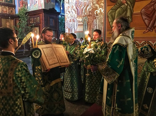 В канун Дня Святой Троицы  митрополит Иваново-Вознесенский и Вичугский Иосиф совершил всенощное бдение