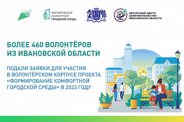 Более 460 волонтеров из Ивановской области помогут проголосовать за проекты благоустройства