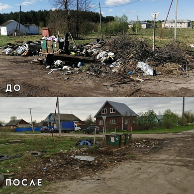 В Кинешме взялись за навалы веток у контейнерных площадок