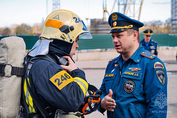 В Иванове потушили условный пожар в районе «Евролэнда»