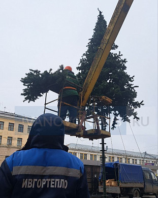  К выходным площадь Ленина в Иванове станет новогодней 