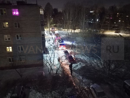 В Иванове на вызов к «горящей» пятиэтажке приехали несколько пожарных машин