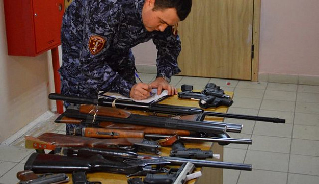 За неделю росгвардейцы изъяли у жителей региона 7 единиц оружия