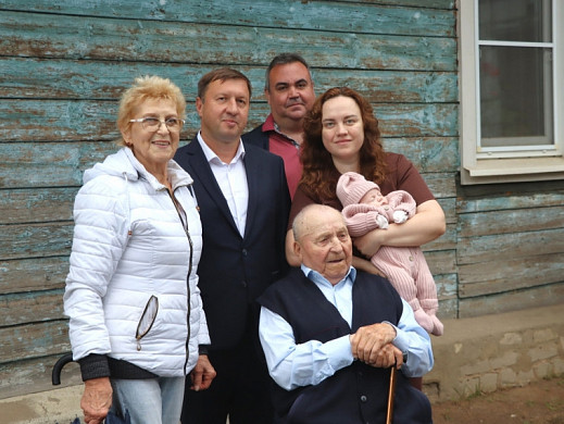 Ветеран Федор Семенович Шаронов из села Богородское отметил 100-летие