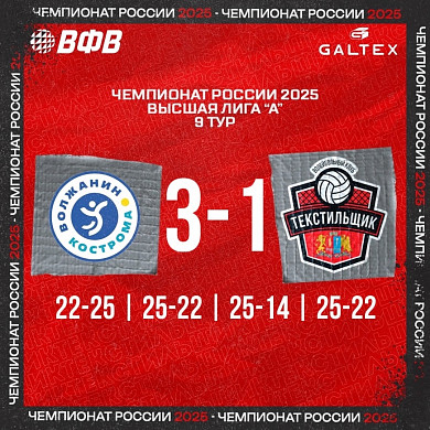 Ивановские волейболисты проиграли выездные матчи в Костроме