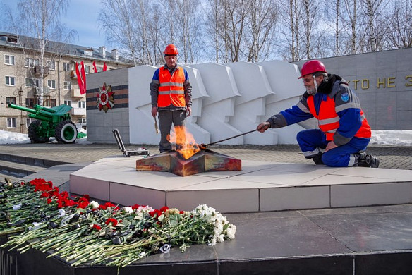  В Ивановской области перед Днем Победы привели в порядок «Вечные огни» 