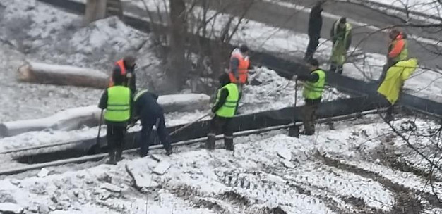 В Заволжске началась укладка асфальта
