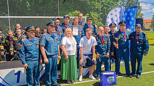 Ивановские огнеборцы завоевали бронзу в турнире ЦФО  по пожарному футболу