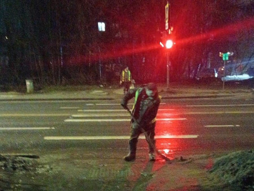 За ночь с ивановских улиц убрали 240 кубометров снега