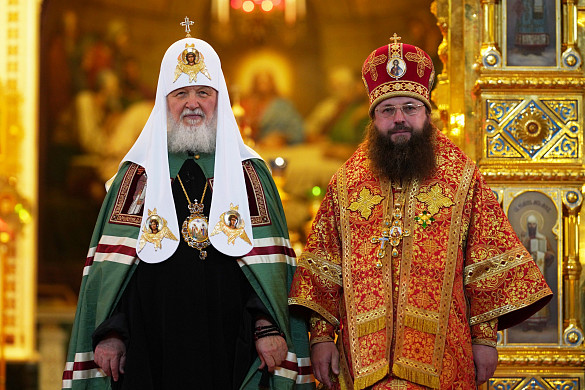 Патриарх Кирилл вручил высокие награды епископам из Ивановской области