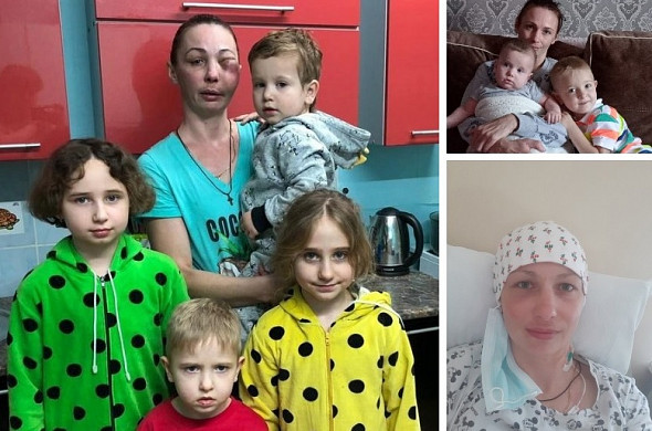 Многодетная мама Олеся продолжает бороться с лимфомой