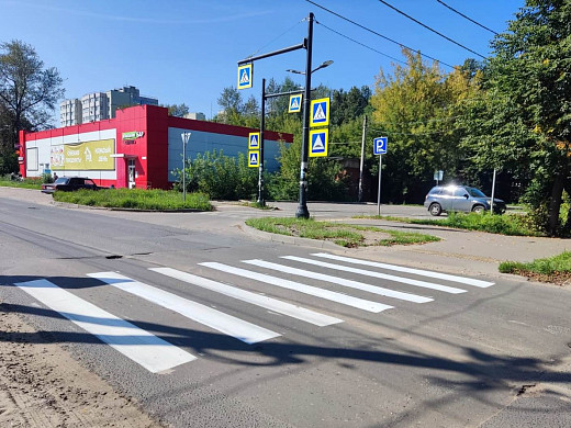 В Иванове обновили разметку  у школ