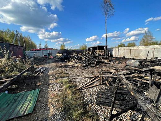  В Ивановском районе сгорели 12 строящихся туалетов 
