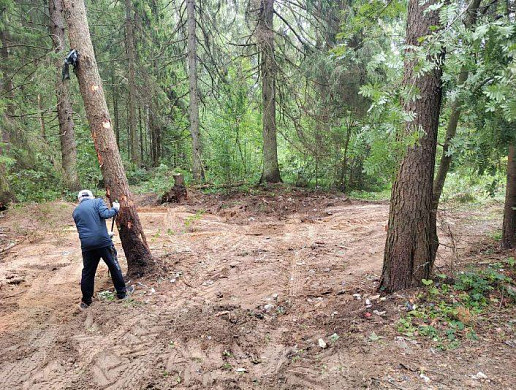В Ивановской области убрали огромную свалку в лесу