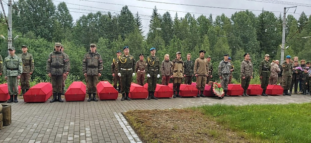 Ивановские поисковики подняли останки 25 красноармейцев в Карелии