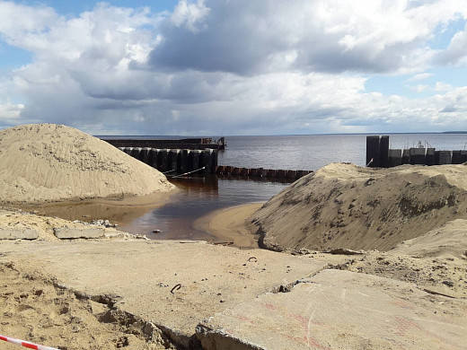 Реконструкция дамбы в Юрьевце замедлилась из-за затопленных фундаментов 