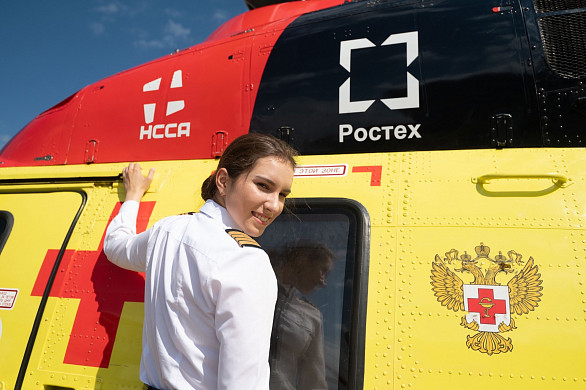 Пилот ивановской санавиации приняла участие в шоу «Богатырские игры»