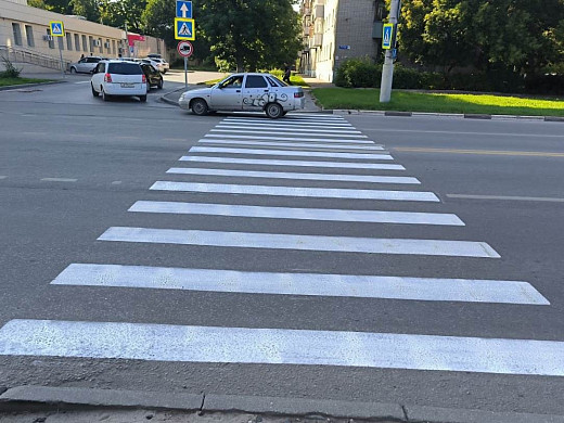 В Иванове обновили разметку  у школ
