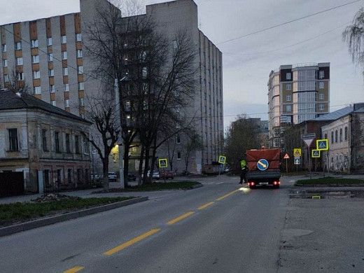  Дорожную разметку в Иванове наносят по ночам 