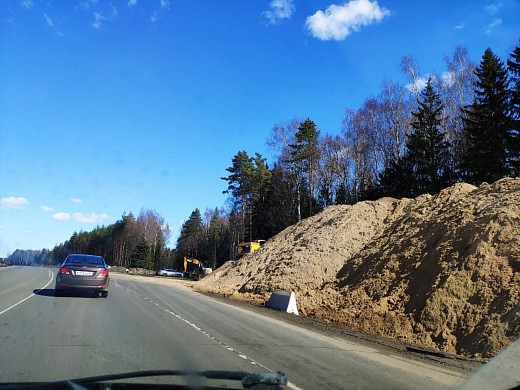 На Московской трассе массово вырубают деревья