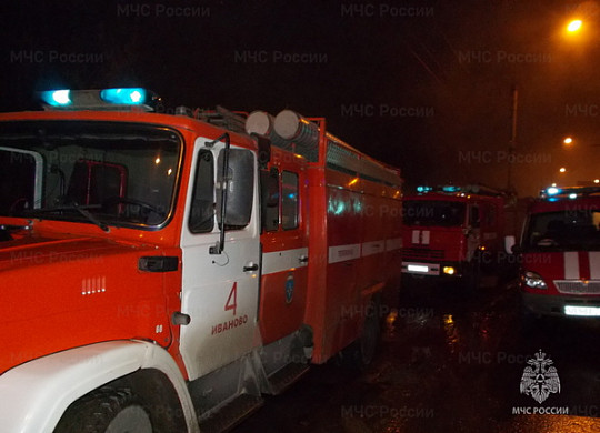 В Иванове рано утром сгорел магазин