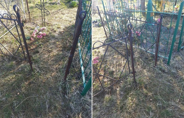 На кладбище в Пестяковском районе периодически воруют оградки и кресты