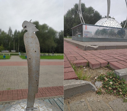  В Ивановской области покрылся ржавчиной необычный памятник астроному Бредихину 