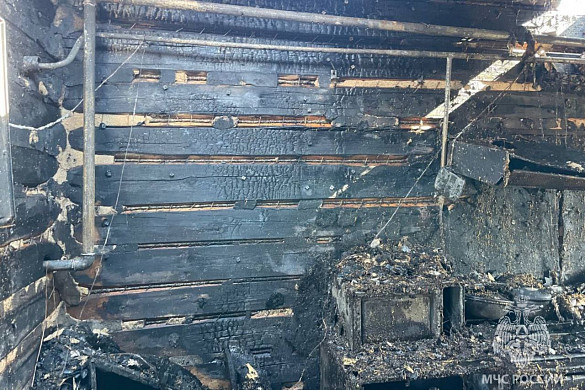 В Ильинском районе сгорел частный дом площадью 120 кв м