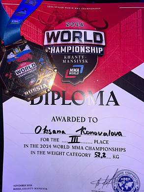 Ивановская спортсменка привезла бронзу чемпионата мира по ММА 