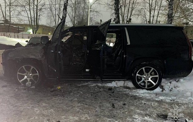 В Иванове сгорел Cadillac